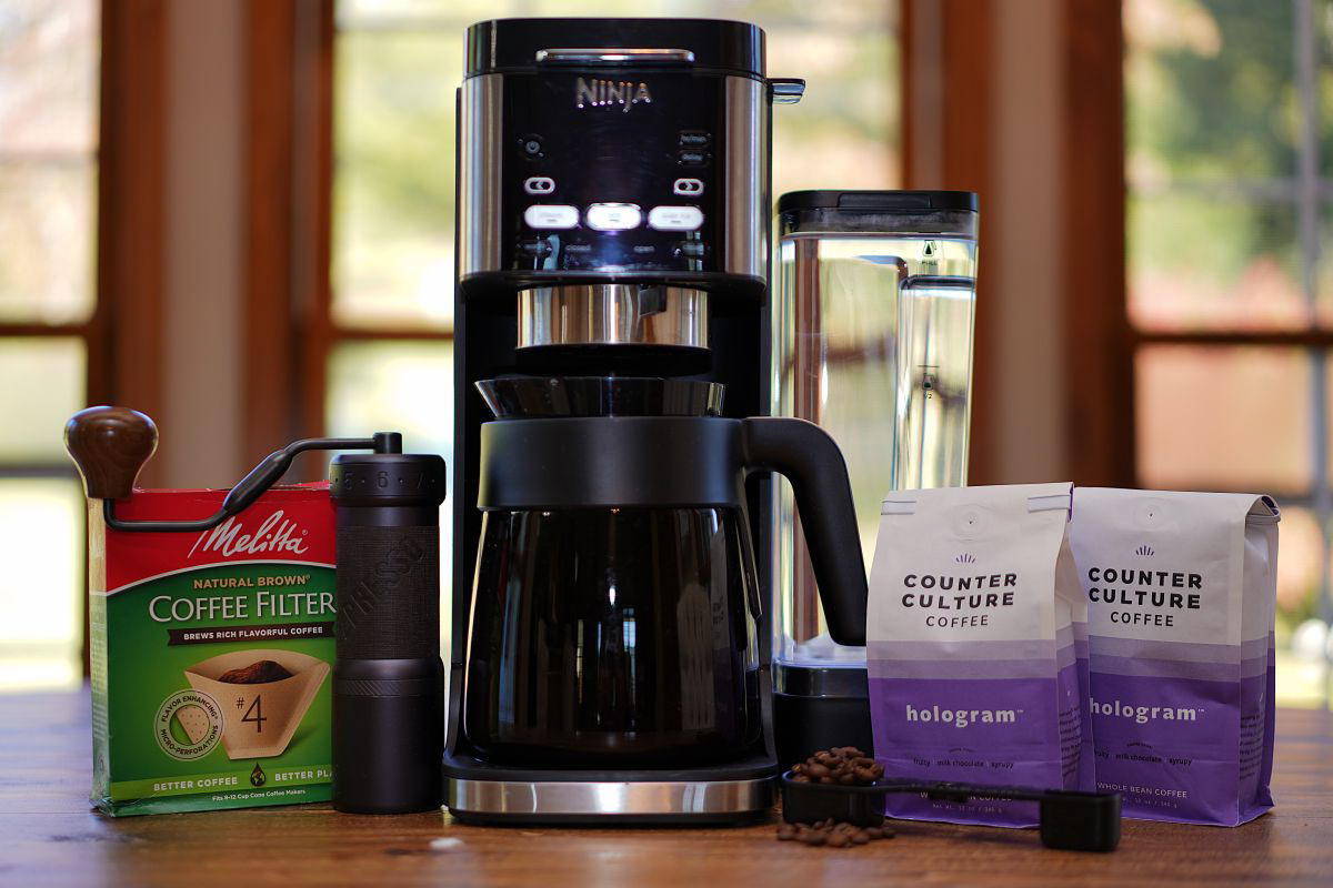 Ninja coffee maker, Counter Culture coffee, and 1Zpresso grinder used by Hazard Sports